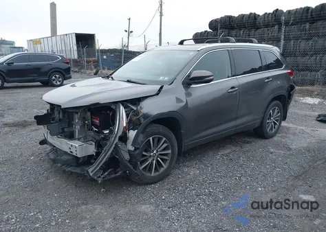 2018 Toyota Highlander Xle from USA, damaged, VIN 5TDJZRFH2JS836922